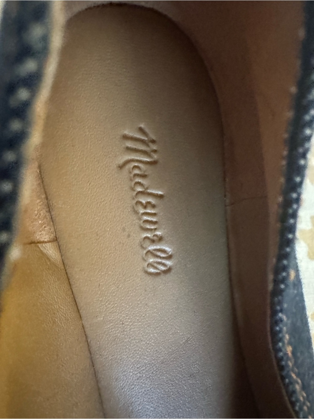 ADORBS AF MADEWELL REMY DENIM MARYJANE FLATS MINT CONDITION SIZE 8 1/2 MEDIUM - Picture 5 of 6
